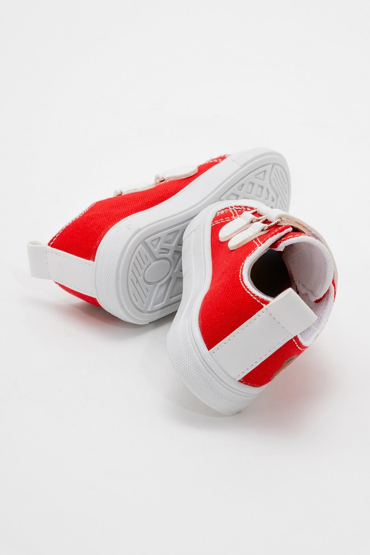 Çocuk Çift Cırtlı Convers KIRMIZI - Görsel 5