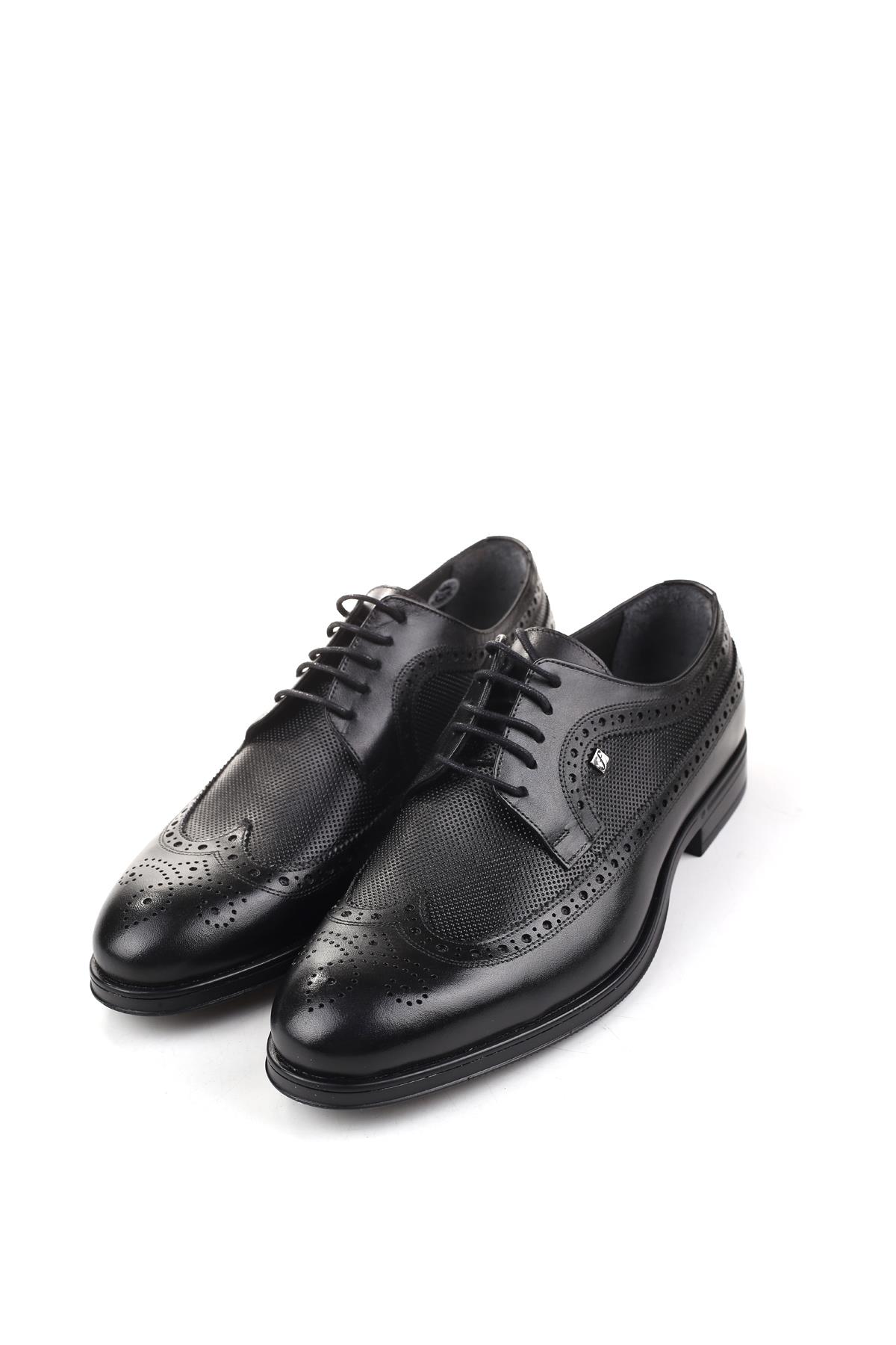 2503 Erkek Hakiki Deri Bağcıklı Klasik Ayakkabı - Görsel 3