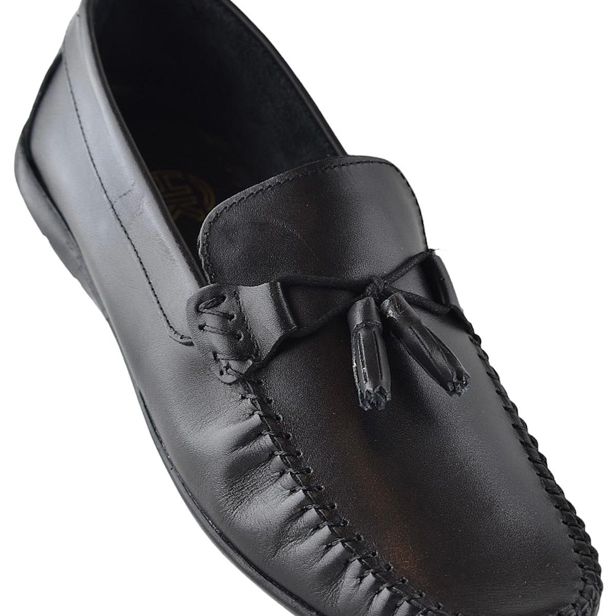 3287 Esnek Rahat Taban Lacivert Hakiki Deri Erkek Ayakkabı Yazlık Casual Laofer Erkek Ayakkabı - Görsel 6