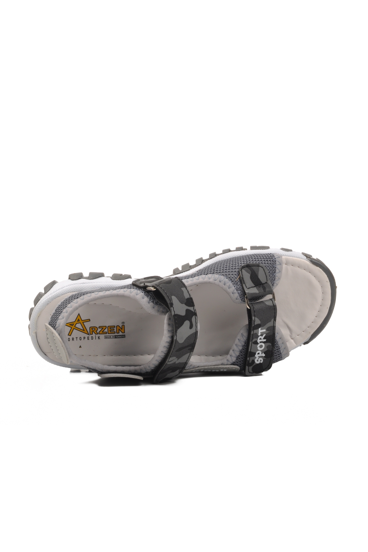 24-410-F Gri Kamuflaj Erkek Çocuk Sandalet - Görsel 5