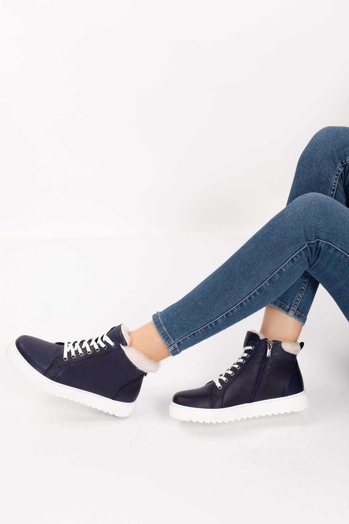 Gondol Içi Dışı Hakiki Deri Kürk Detaylı Günlük Spor Bot gnd.2023 - Görsel 7