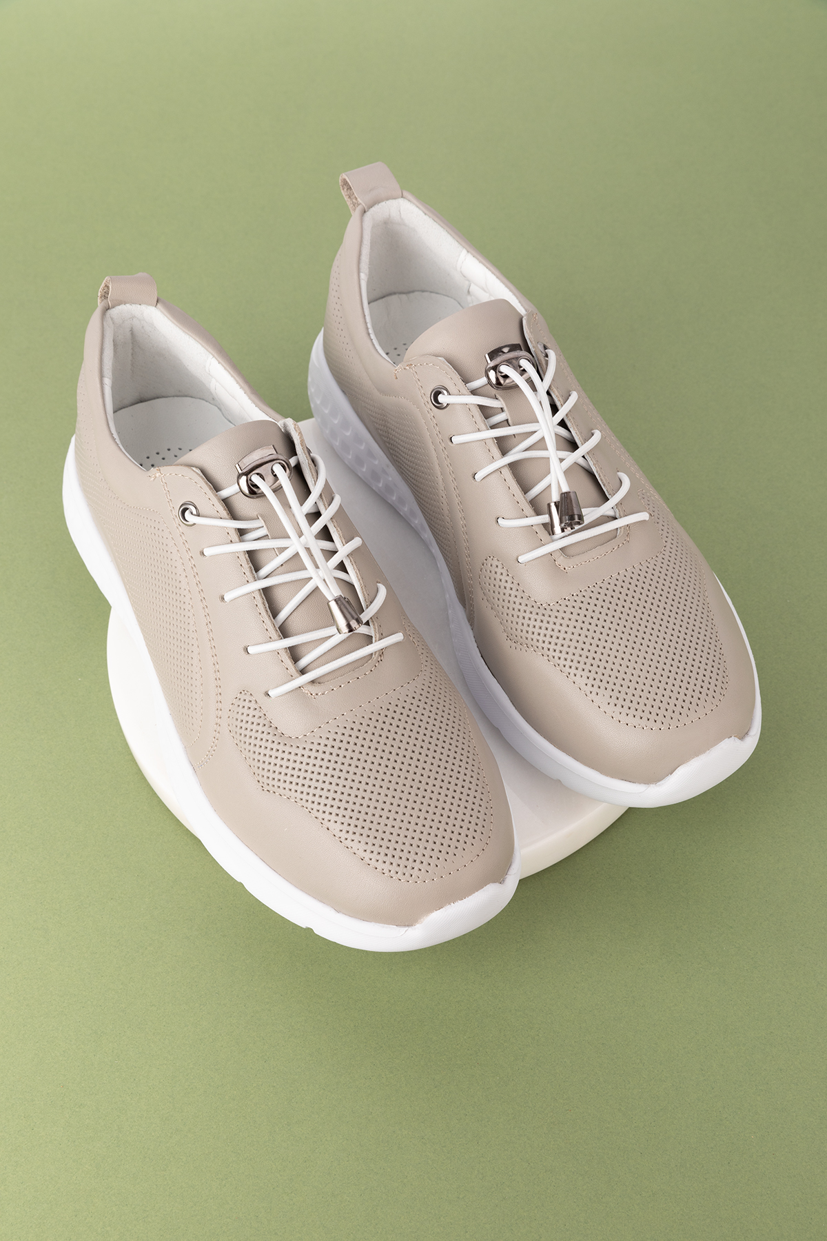 Gondol Içi Dışı Hakiki Deri Faylon Taban Hafif Spor Ayakkabı es.111 - Görsel 2