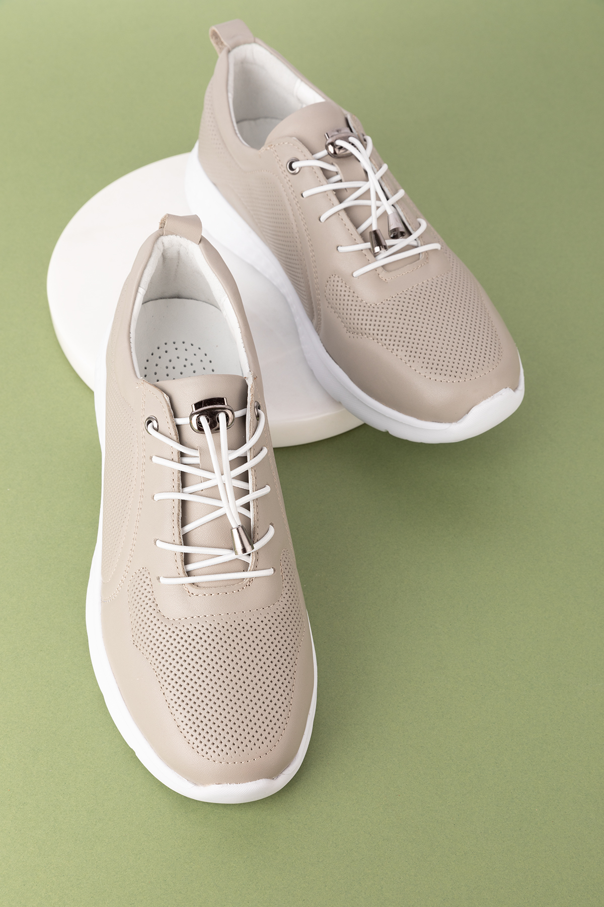 Gondol Içi Dışı Hakiki Deri Faylon Taban Hafif Spor Ayakkabı es.111 - Görsel 8