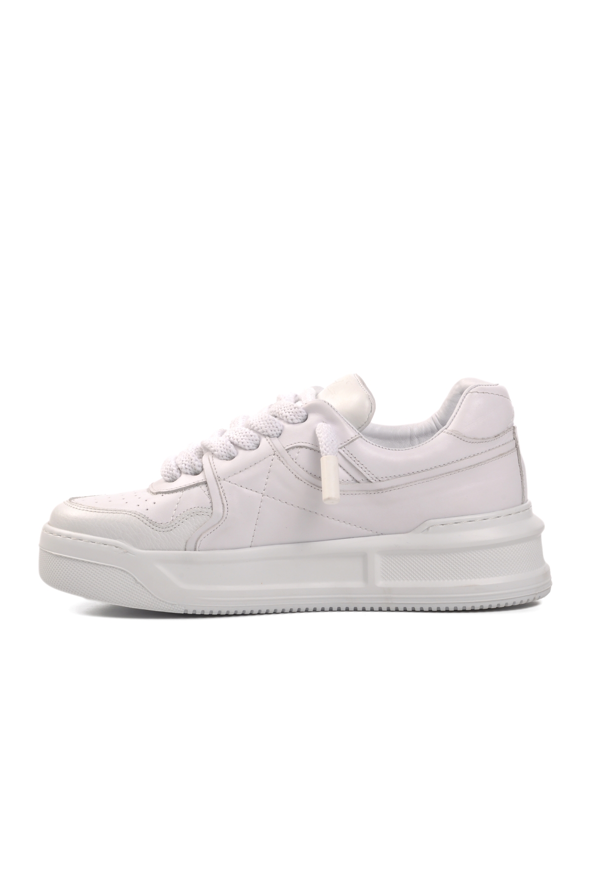 Premium 1306 Beyaz Cilt Erkek Sneaker - Görsel 3