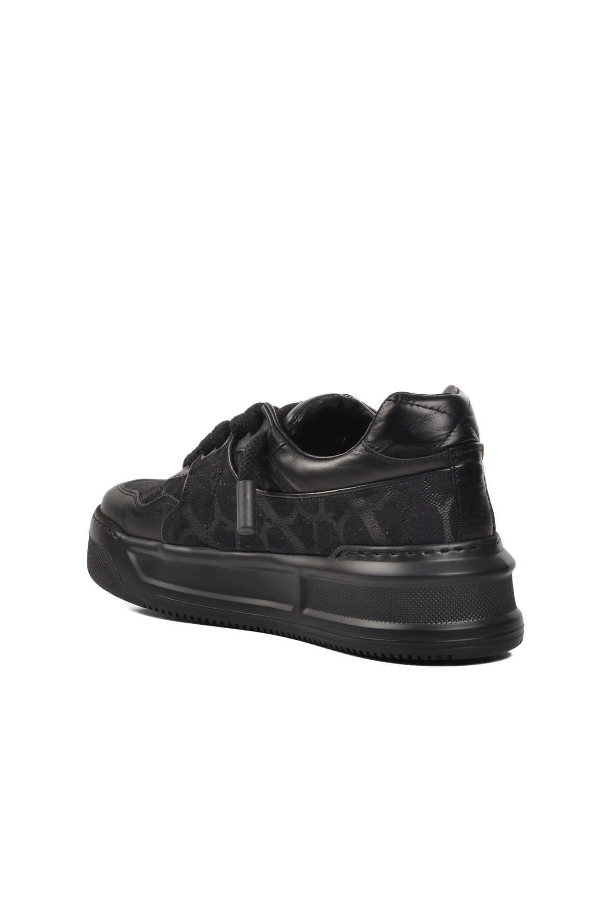 Premium 1306 Siyah-Siyah Erkek Sneaker - Görsel 5