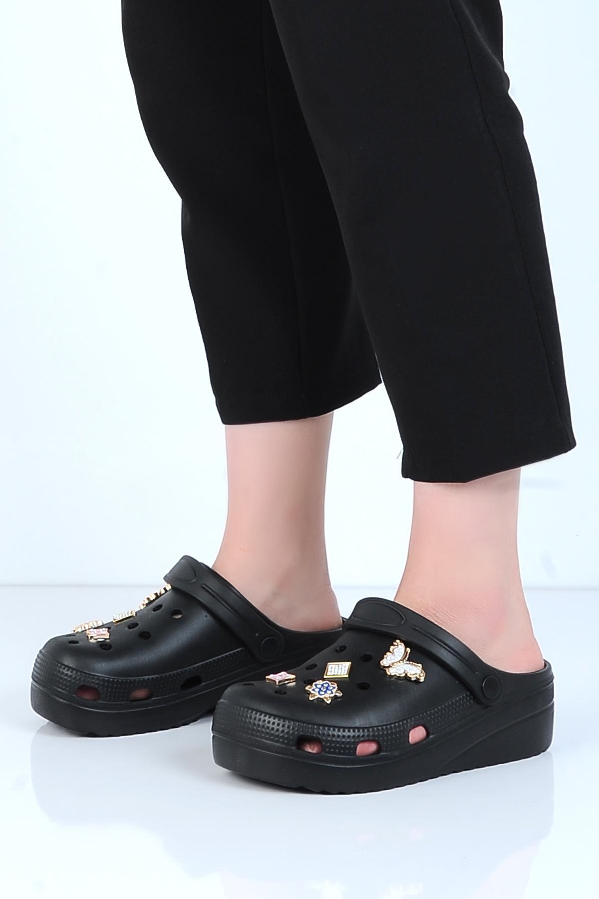 E300-6 Siyah Fiesta Eva Kız Çocuk Terlik - Görsel 3