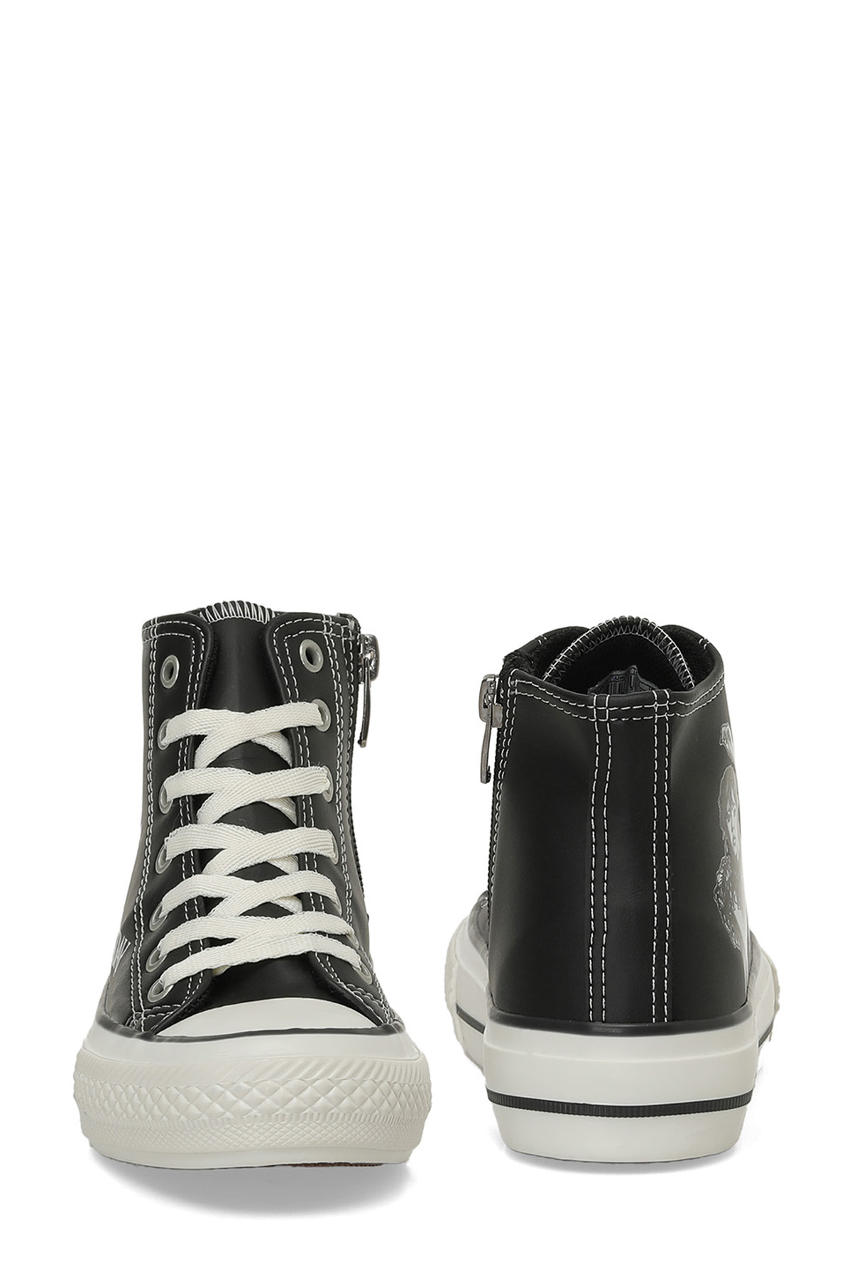 Wednesday Wednesday PAMA.F4PR Siyah Kız Çocuk High Sneaker | Flo Siyah - 6. görsel