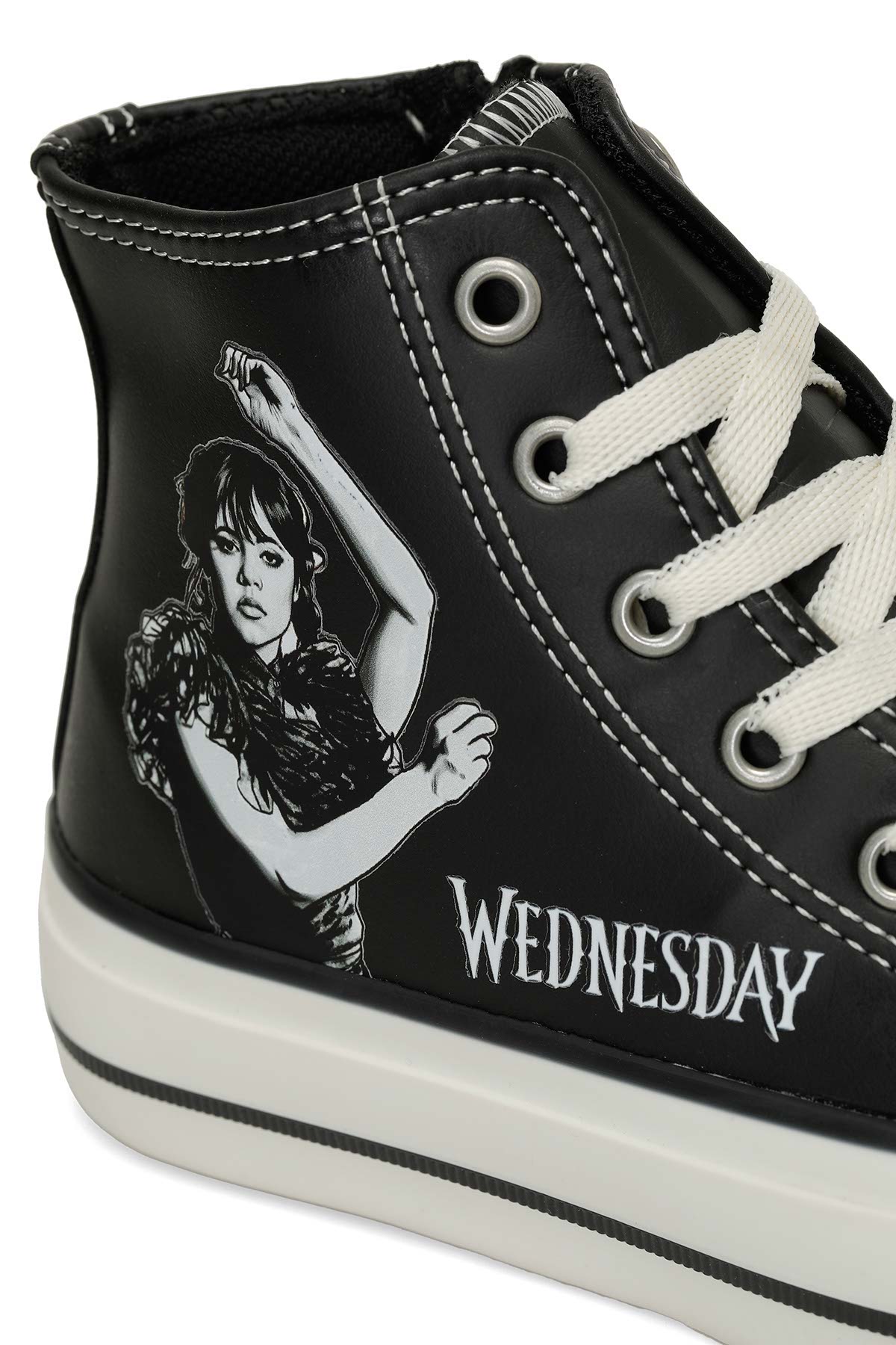 Wednesday Wednesday PAMA.F4PR Siyah Kız Çocuk High Sneaker | Flo Siyah - 8. görsel