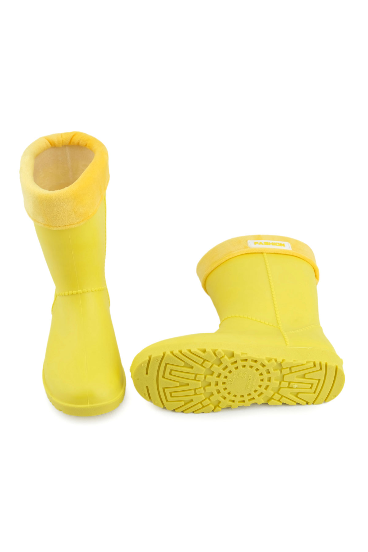 Gezer Gezer Sarı Kışlık Kız Çocuk Yağmur Çizme Bot | Flo Sarı - 6. görsel