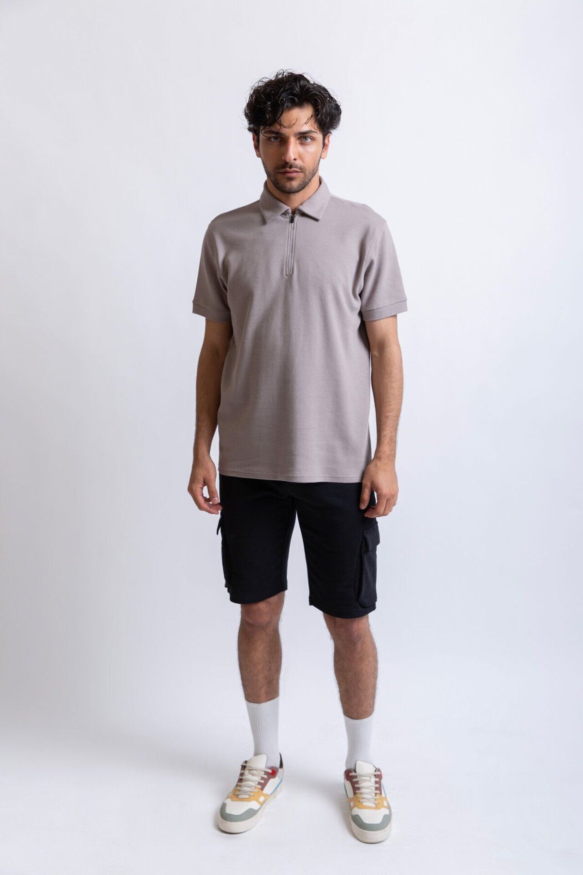 Premium Polo Zip Tee T-Shirt