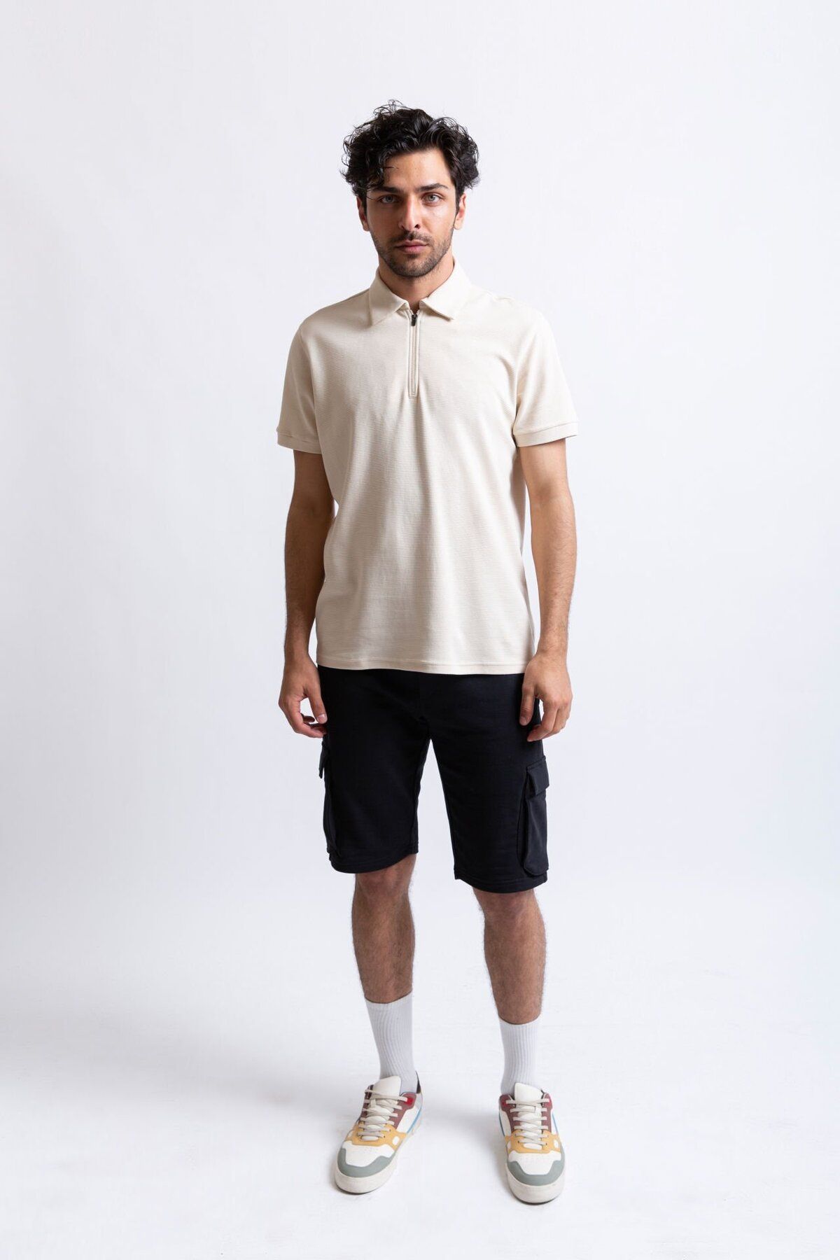 Premium Polo Zip Tee T-Shirt