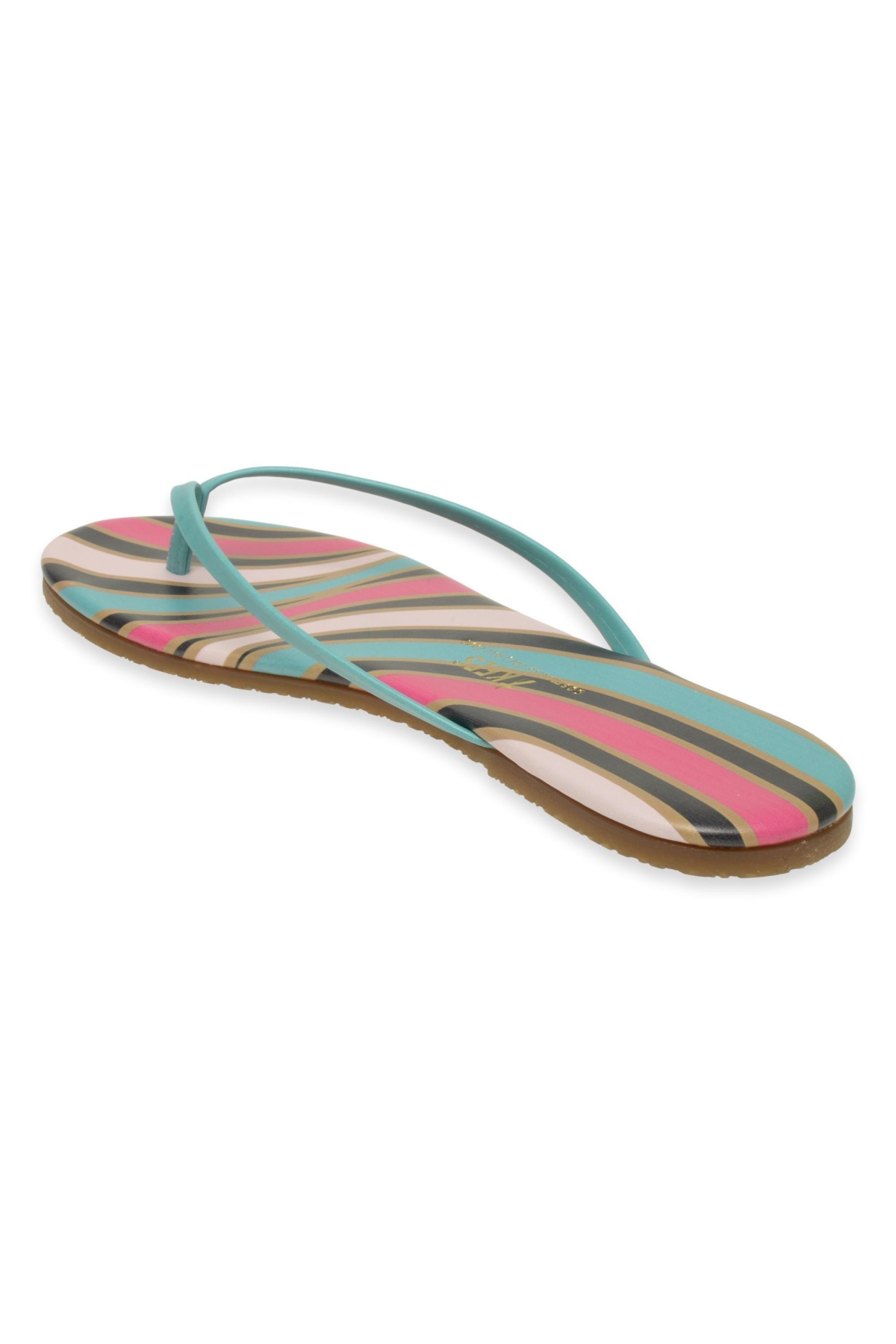 Tk-2209 Klasik Desenli Parmak Arası Çok Renkli Kadın Terlik - Görsel 5