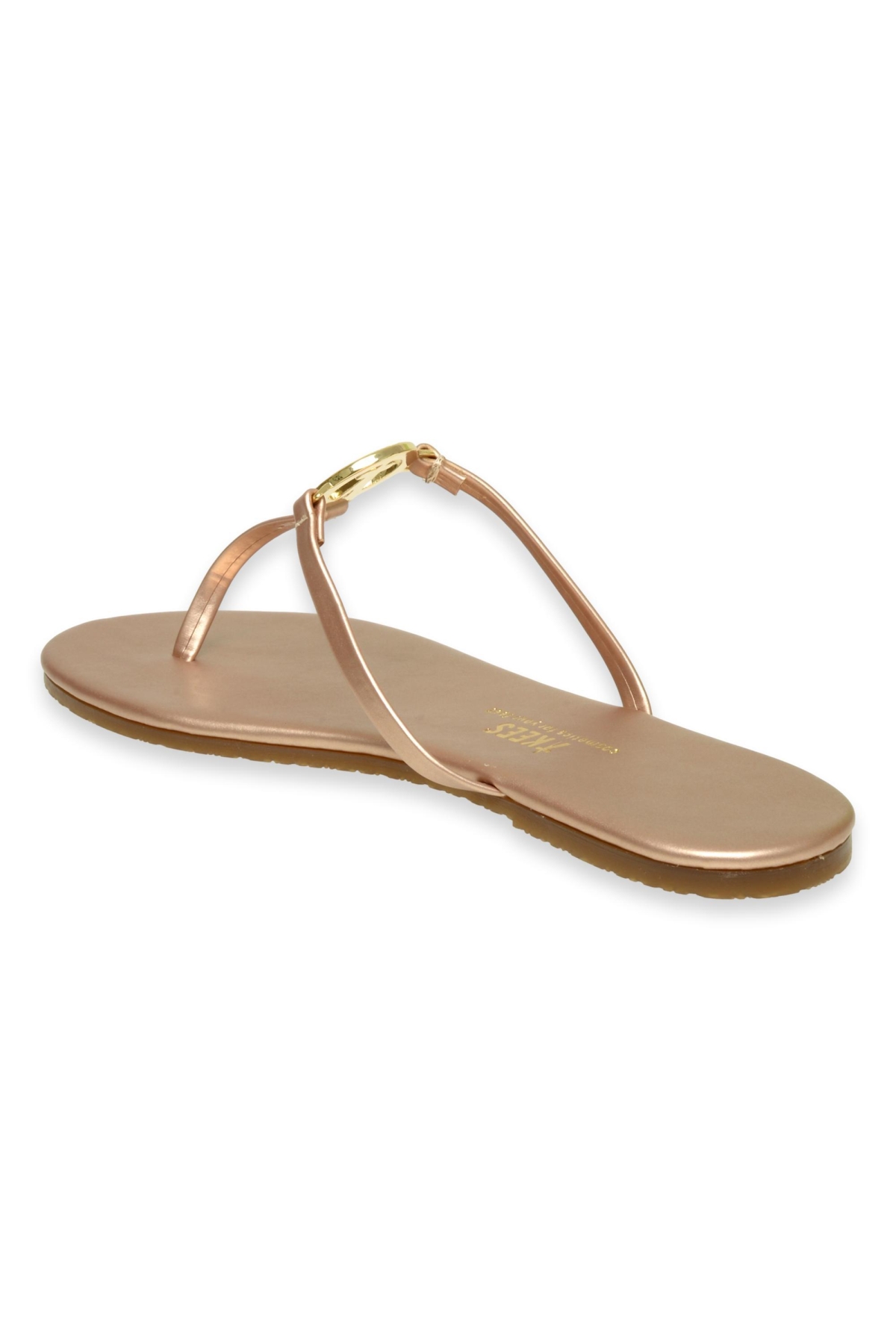 Tk-2112 Klasik Tokali Parmak Arası Bronz Kadın Terlik - Görsel 5