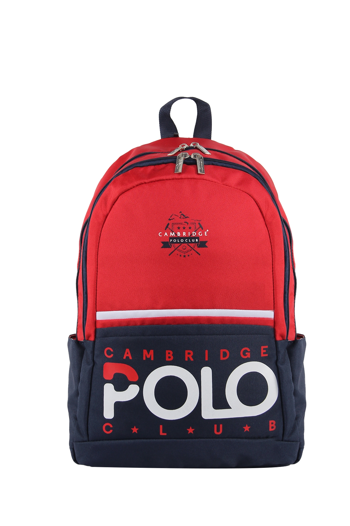 Cambridge Polo Clup 3019 Okul Çantası Sırt Çantası  Suya Dayanıklı Akademiy KIRMIZI