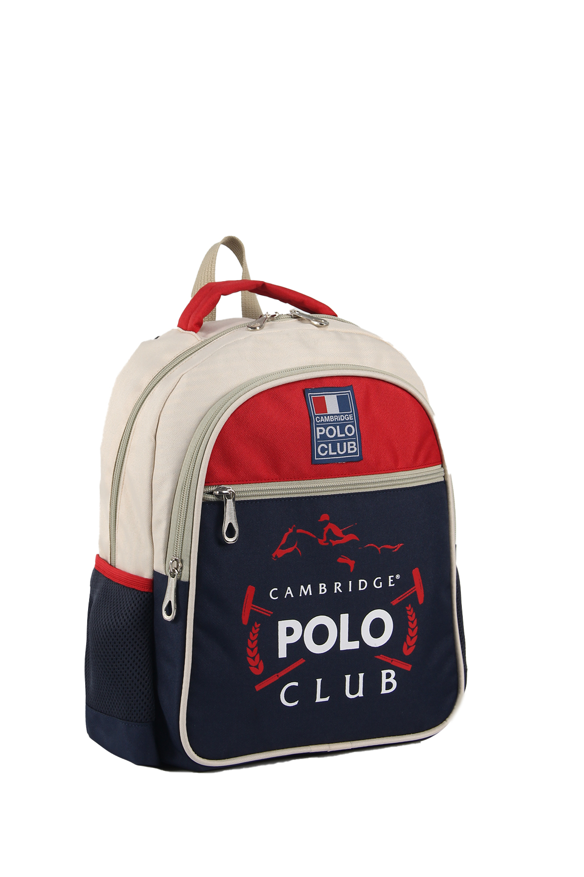 Cambridge Polo Clup 3015 İlkokul Çantası Sırt Çantası  Suya Dayanıklı BEJ