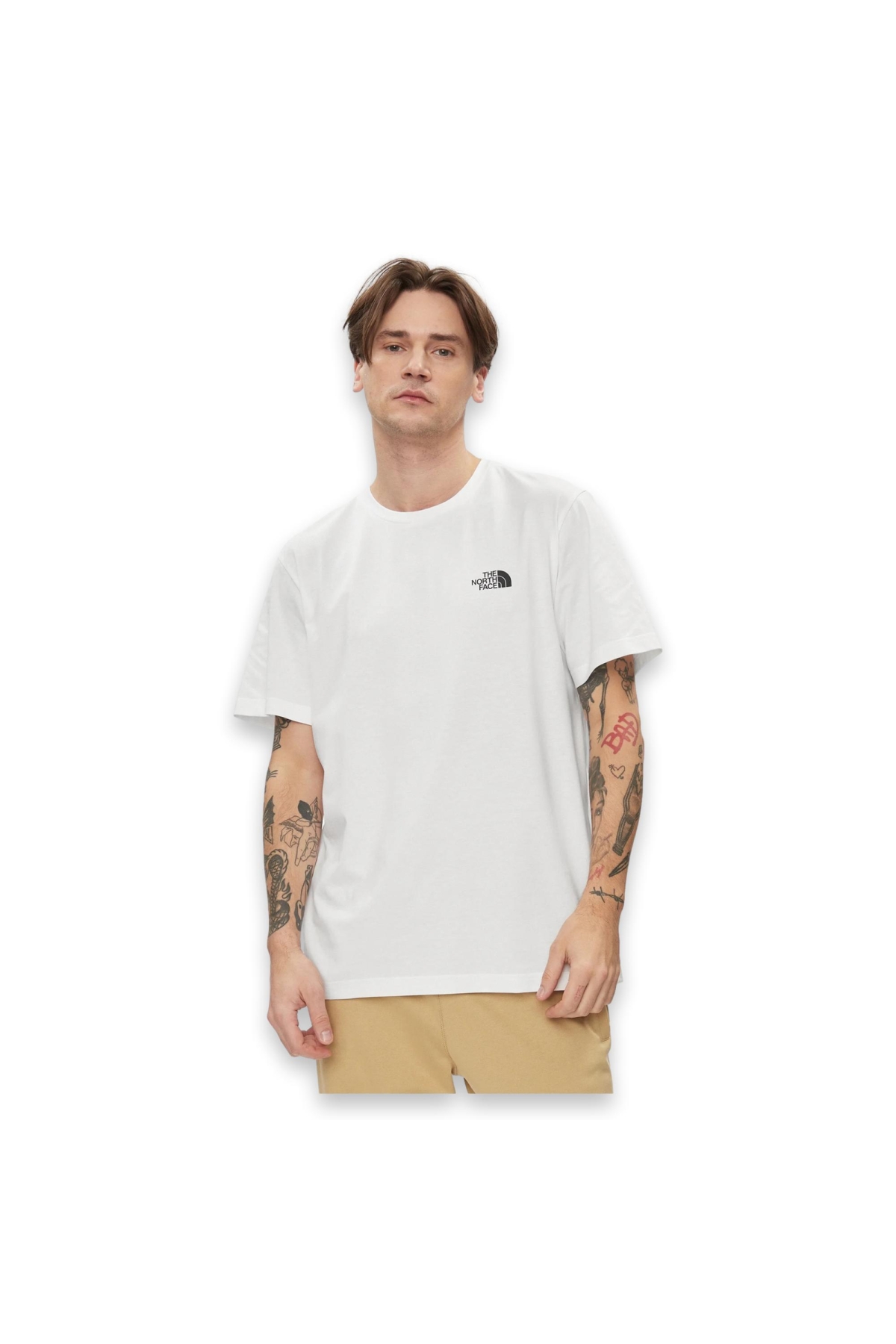 Nf0A87Ng M S/S Simple Dome Tee Beyaz Erkek T-Shirt