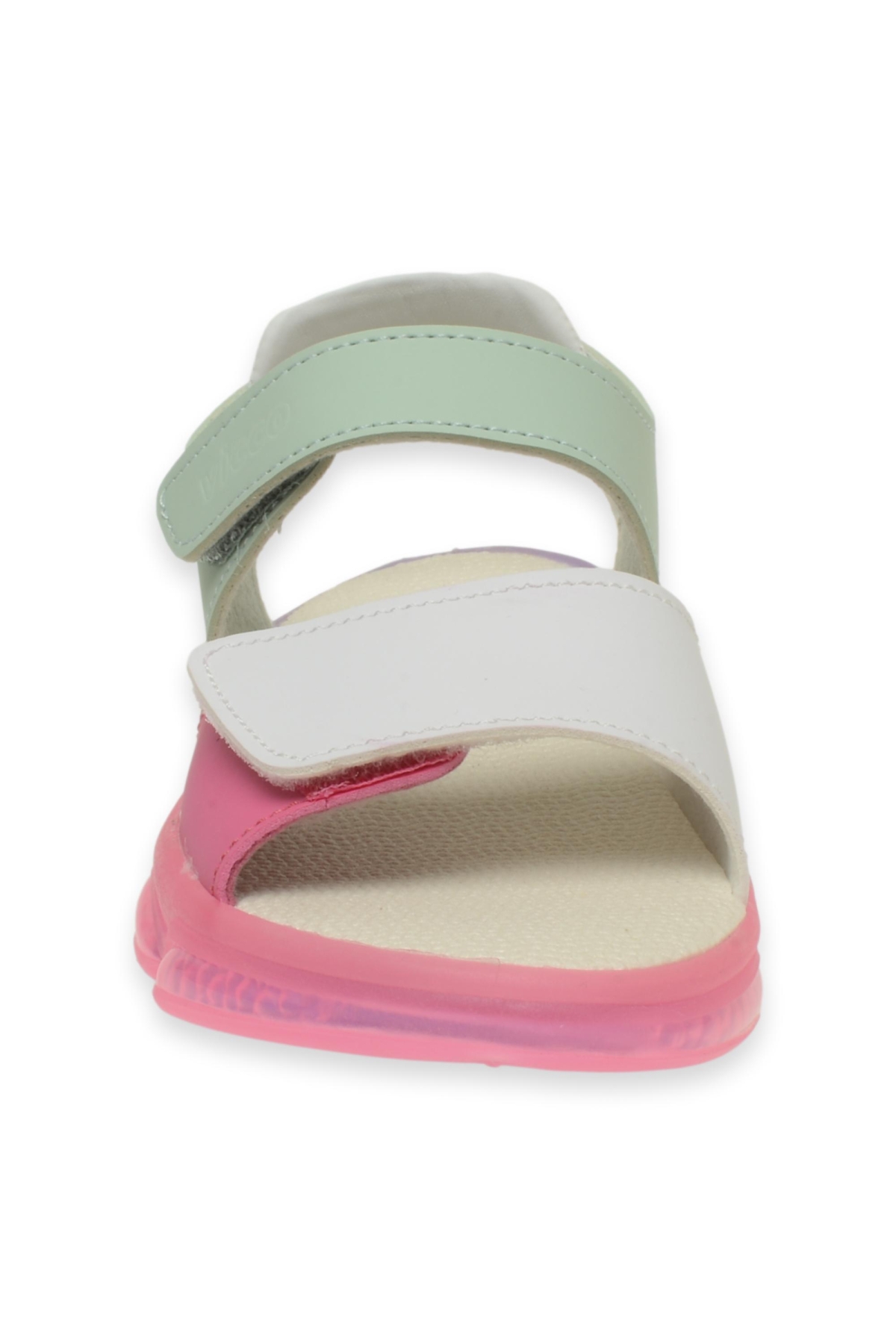 321.P24Y223 Işıklı Sandal Çok Renkli Kız Çocuk Sandalet - Görsel 4