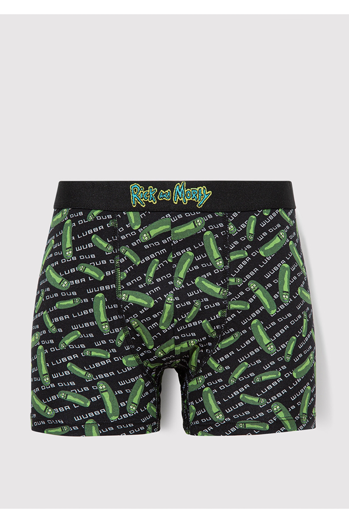 Rick And Morty Detaylı Siyah Boxer