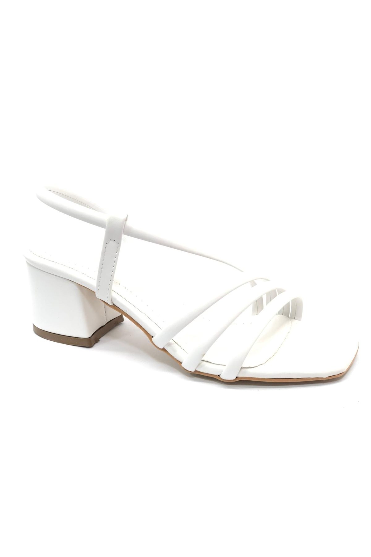 Şerit Biyeli 6 cm Topuklu Arkası Açık Kadın Klasik Ayakkabı - Görsel 4