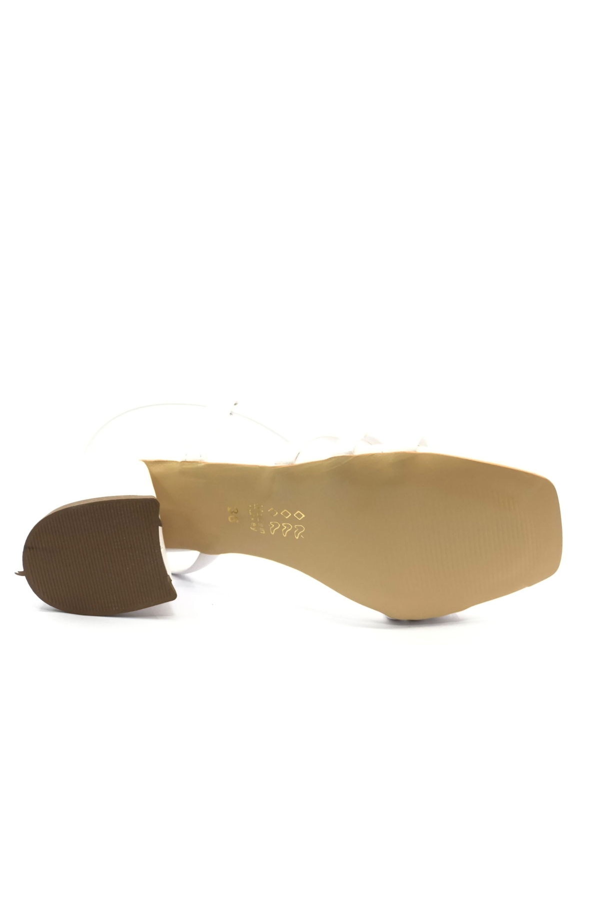 Şerit Biyeli 6 cm Topuklu Arkası Açık Kadın Klasik Ayakkabı - Görsel 7