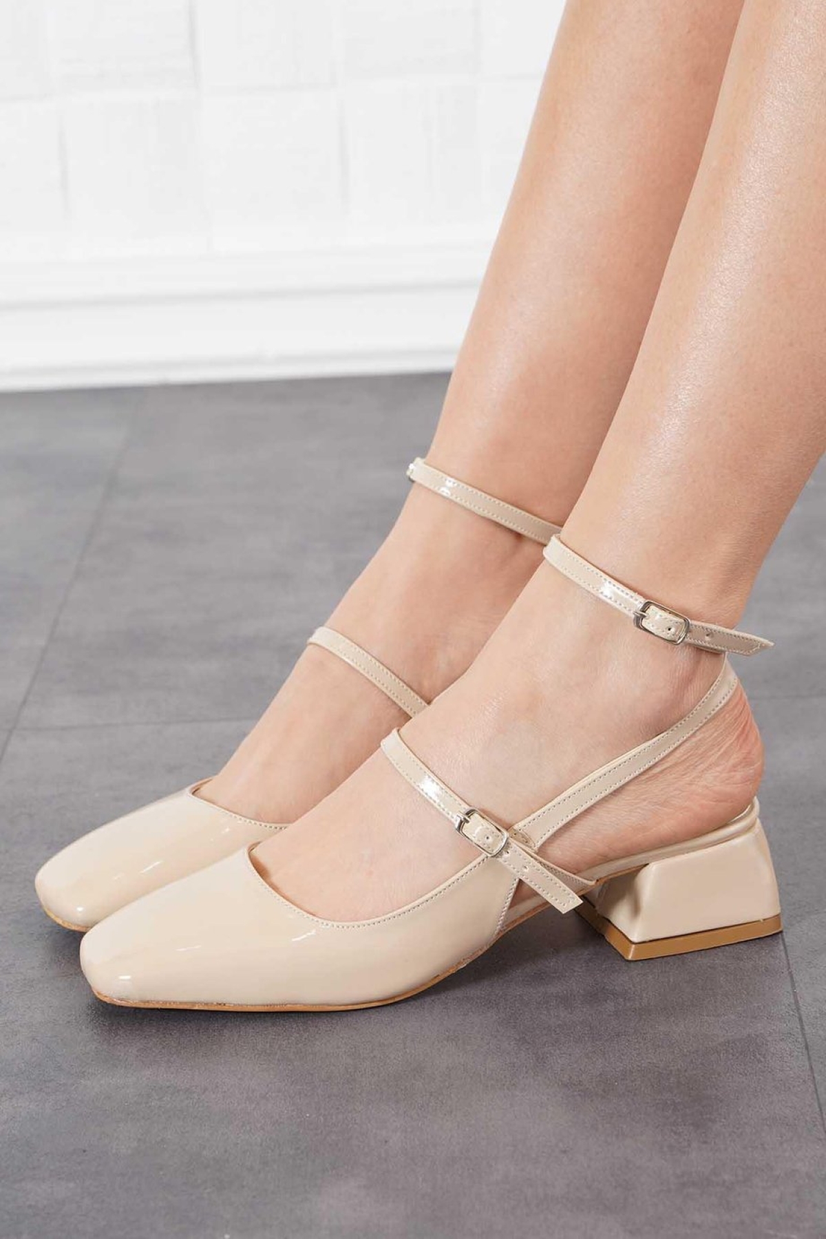 Tubi Jane Küt Burunlu Kadın Topuklu Ayakkabı - Görsel 6