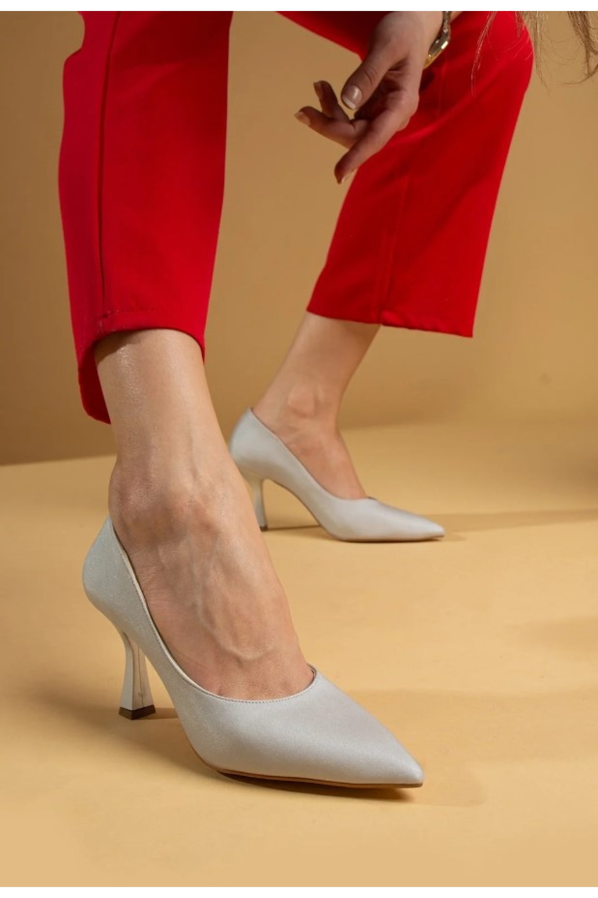 Kadeh Topuklu Kadın Stiletto Ayakkabı - Görsel 3