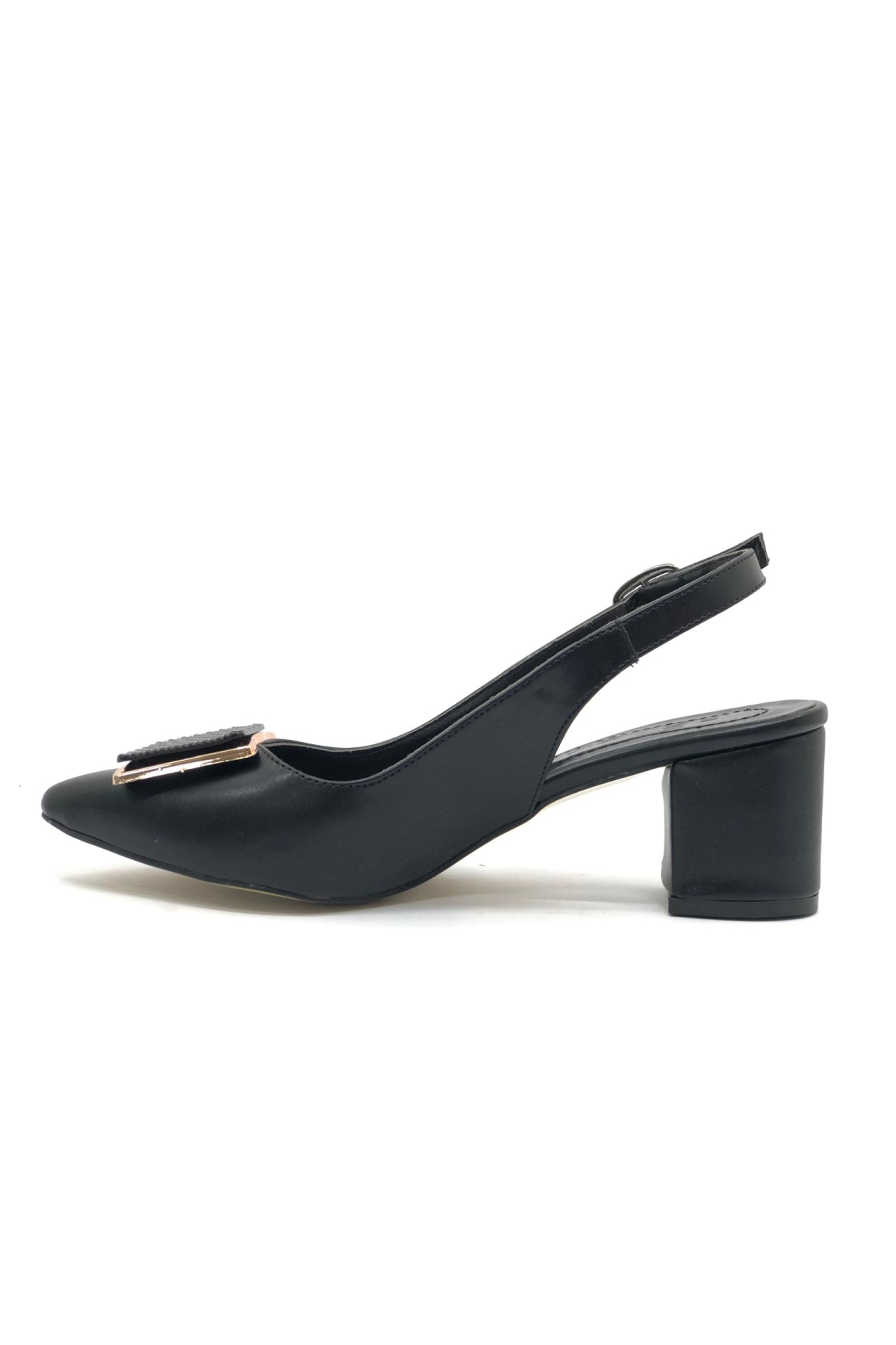 Toka Detaylı Kadın Klasik Topuklu Ayakkabı - Görsel 5