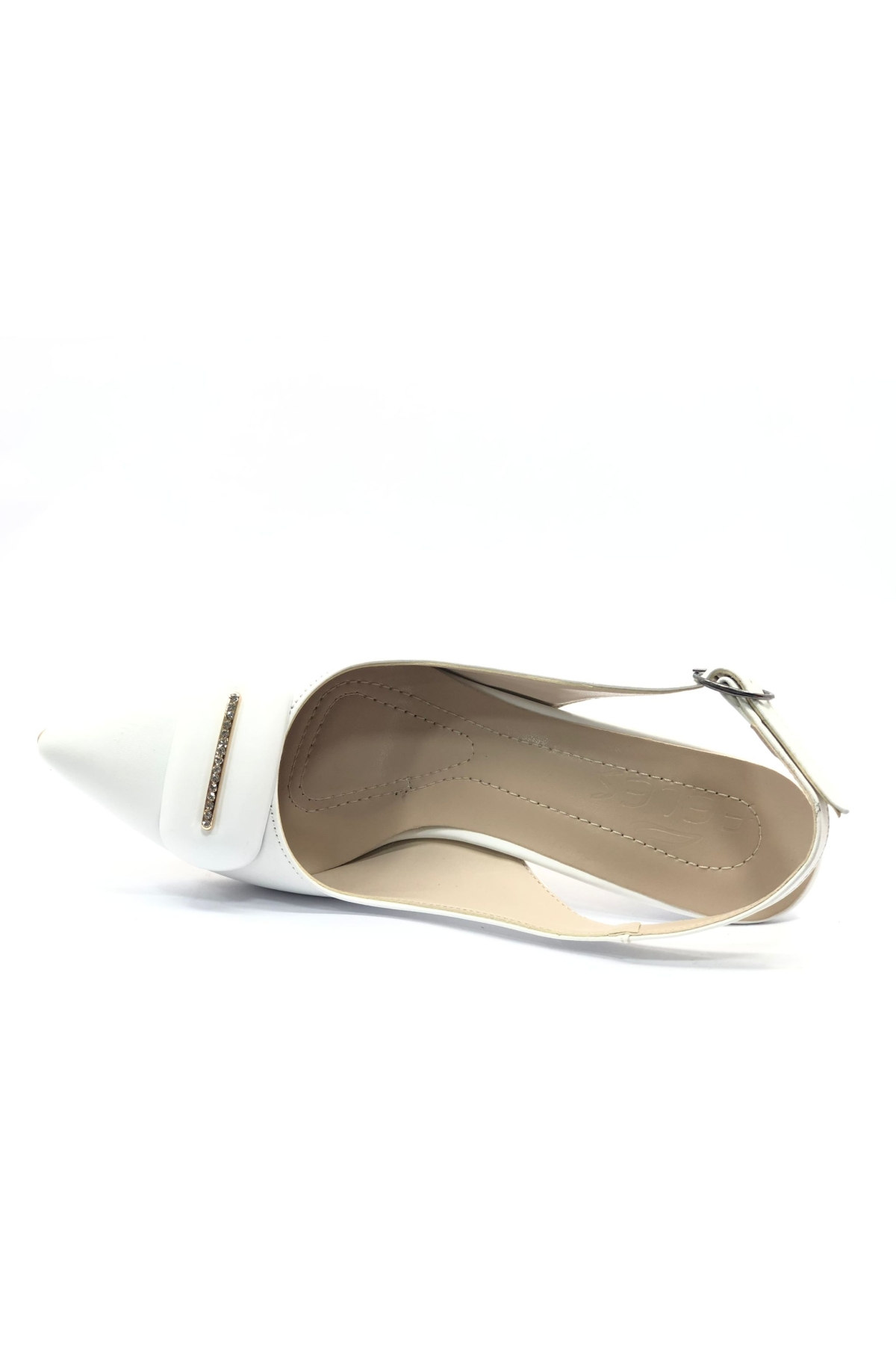 Toka Detaylı Kadın Klasik Kadeh Topuklu Ayakkabı - Görsel 6