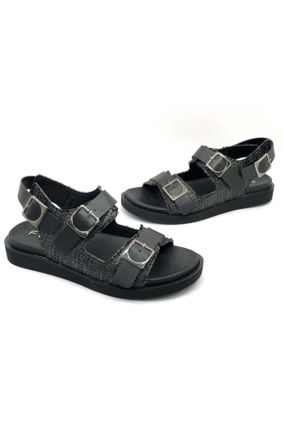 Ortapedik Taban Hasır Detaylı Kadın Sandalet - Görsel 3