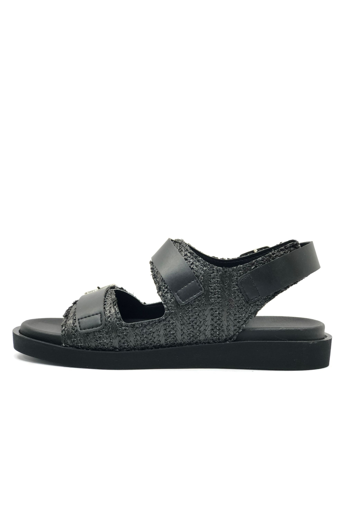 Ortapedik Taban Hasır Detaylı Kadın Sandalet - Görsel 5