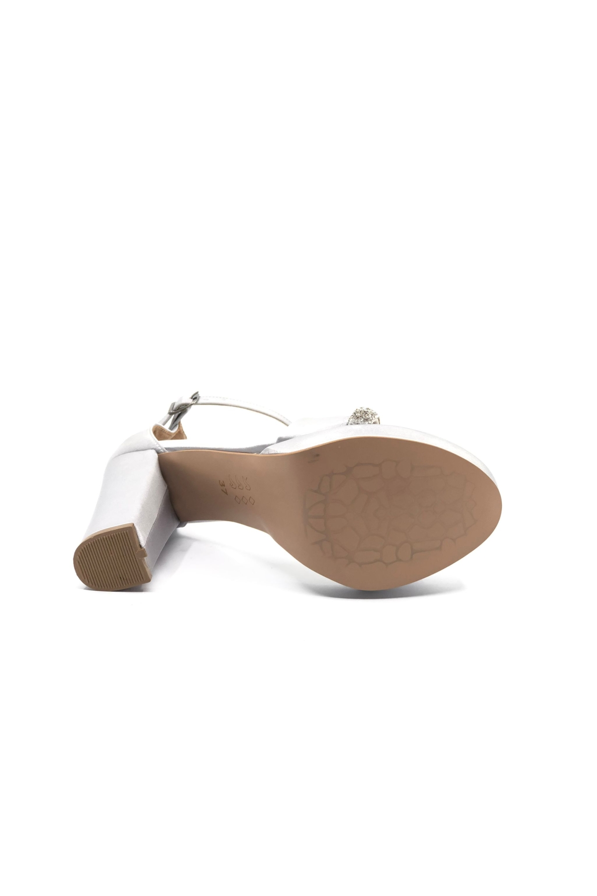 Şerit Taş Detaylı Tek Bant Platform 11 cm Topuklu Kadın Ayakkabı - Görsel 7