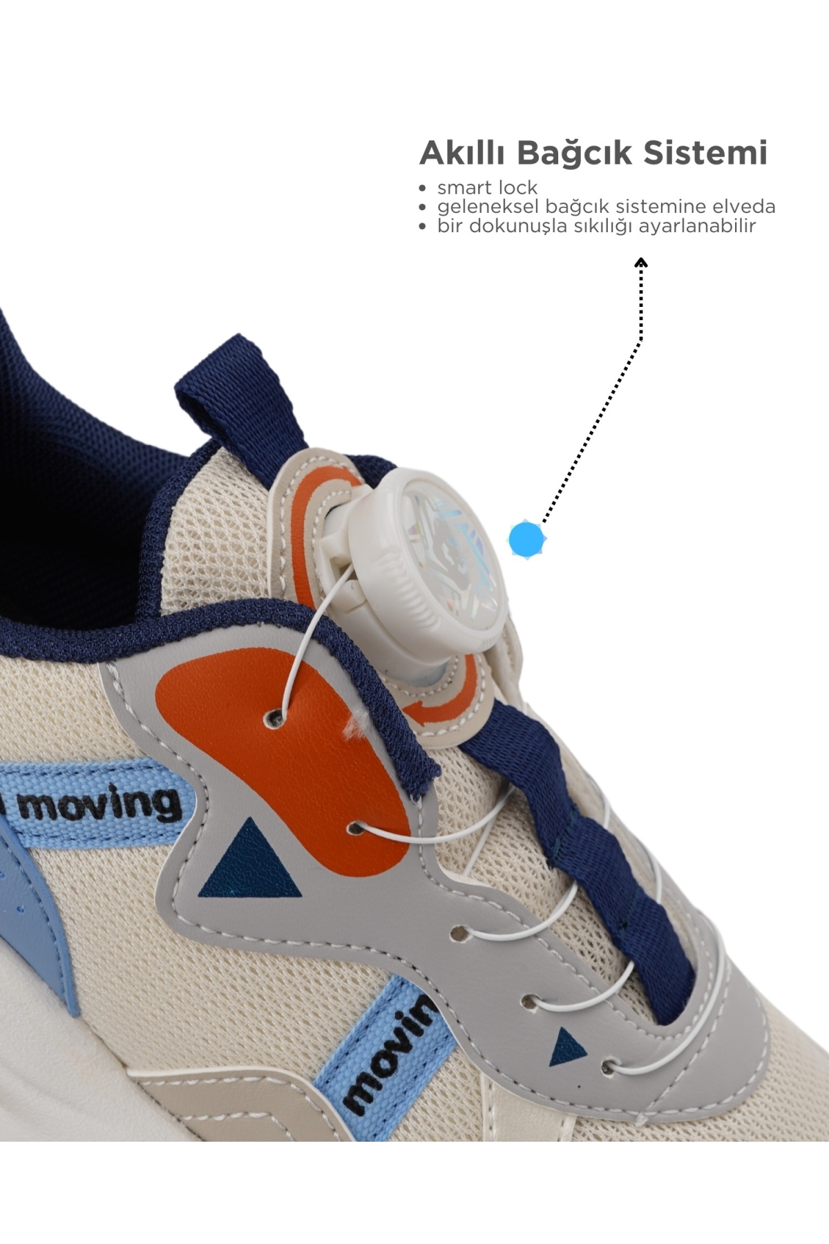 Rex Akıllı Bağcık Mekanizmalı Ortopedik Çocuk Spor Ayakkabı - Görsel 3