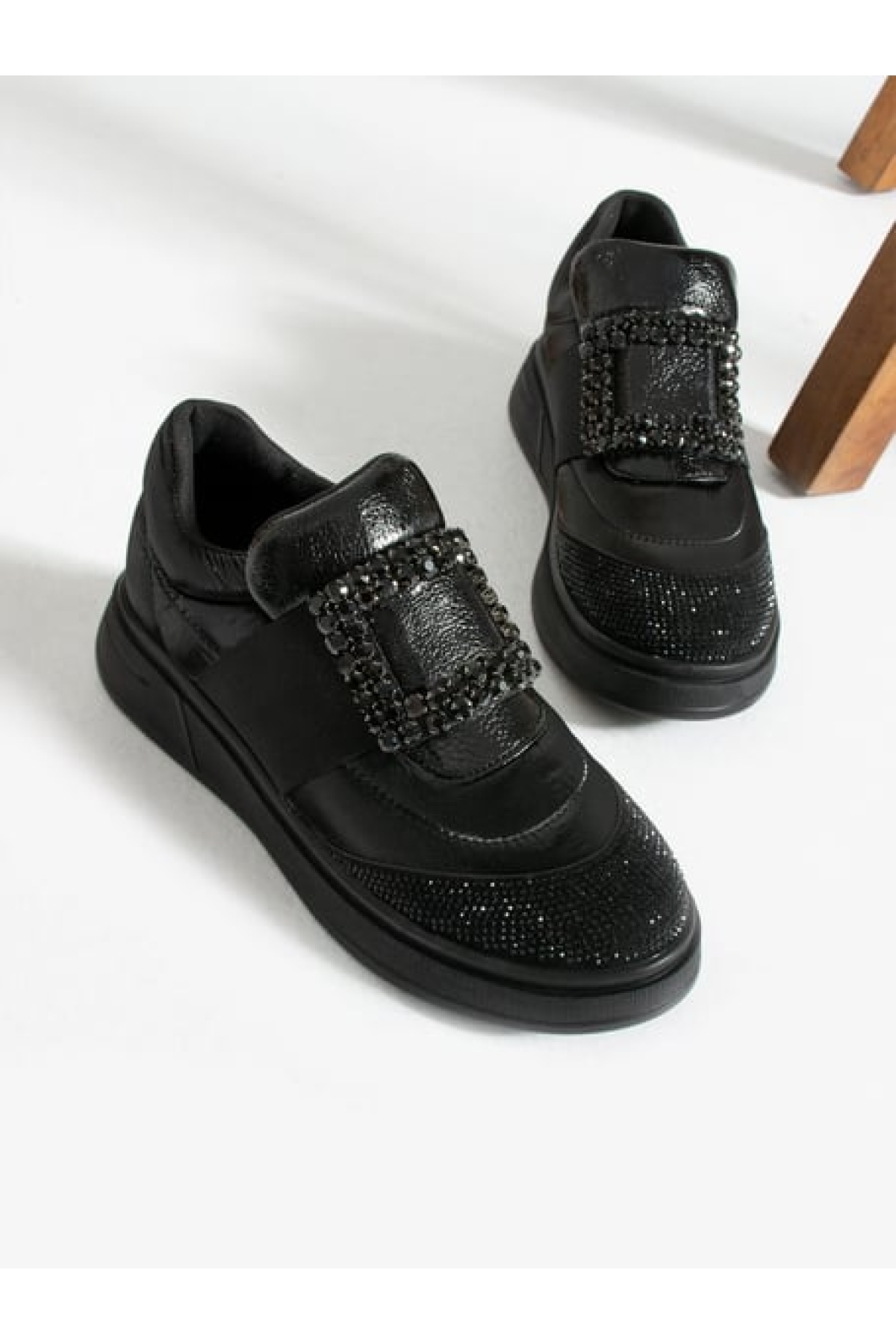 Taş Detay Sneakers Kadın Spor Ayakkabı - Görsel 6