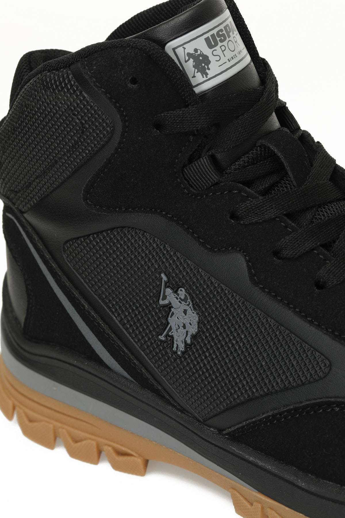 U.s. Polo Assn. U.s. Polo Assn. SAGAN HI GLB 4PR Siyah Erkek Outdoor Bot Outdoor Ayakkabı | Flo Siyah - 8. görsel