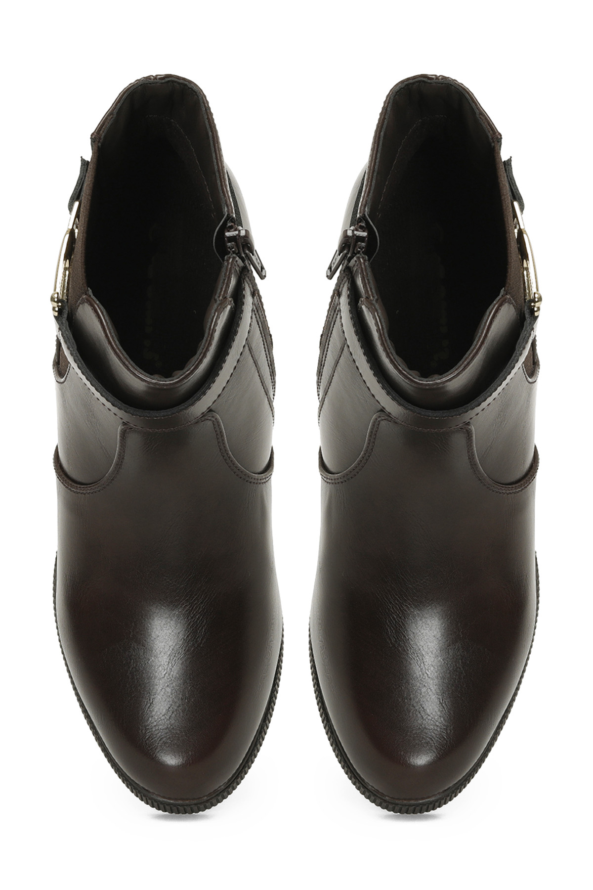 Polaris 166580.Z4PR Kahverengi Kadın Topuklu Bot - Görsel 5