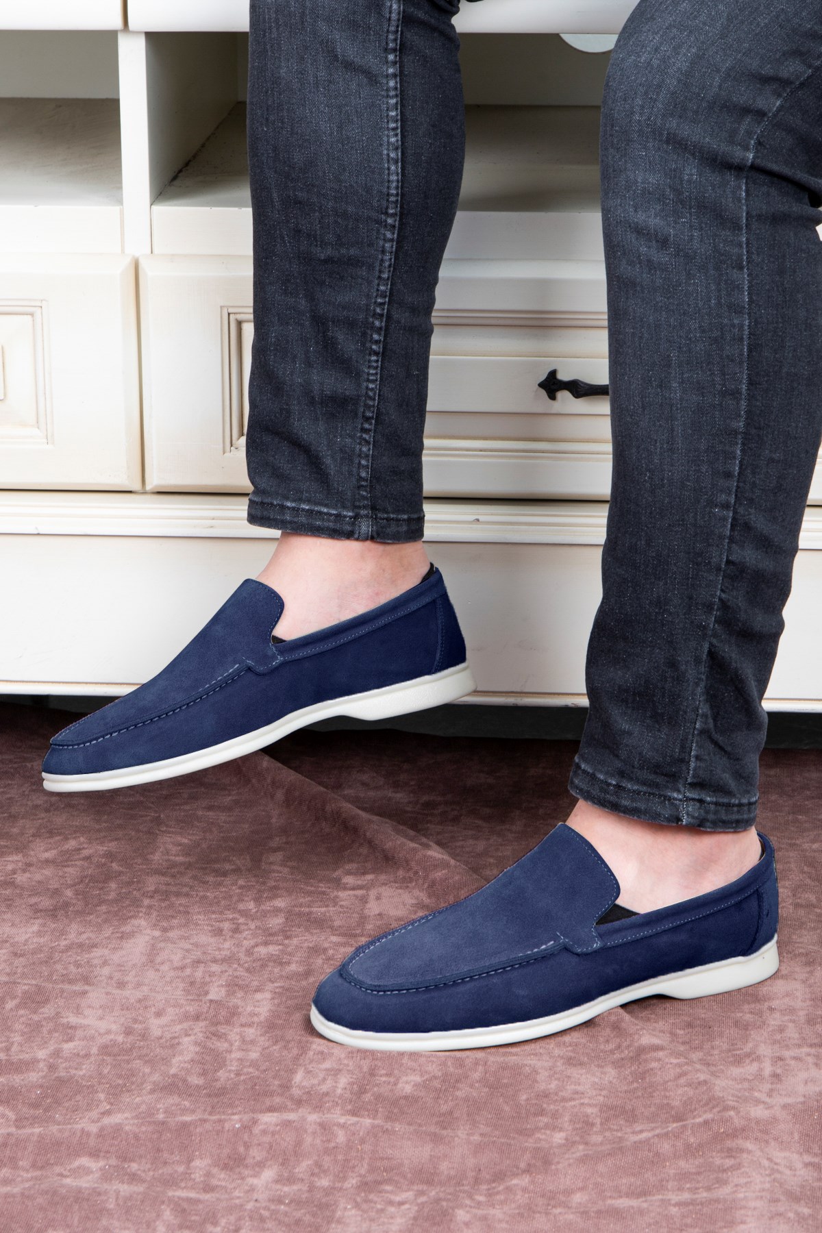 Facile Süet Hakiki Deri Erkek Günlük Ayakkabı Loafer Ayakkabı - Görsel 6