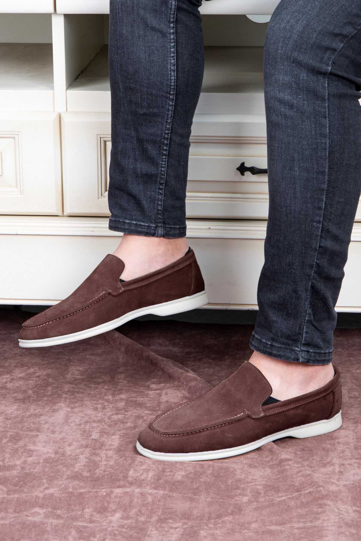 Facile Süet Hakiki Deri Erkek Günlük Ayakkabı Loafer Ayakkabı - Görsel 6