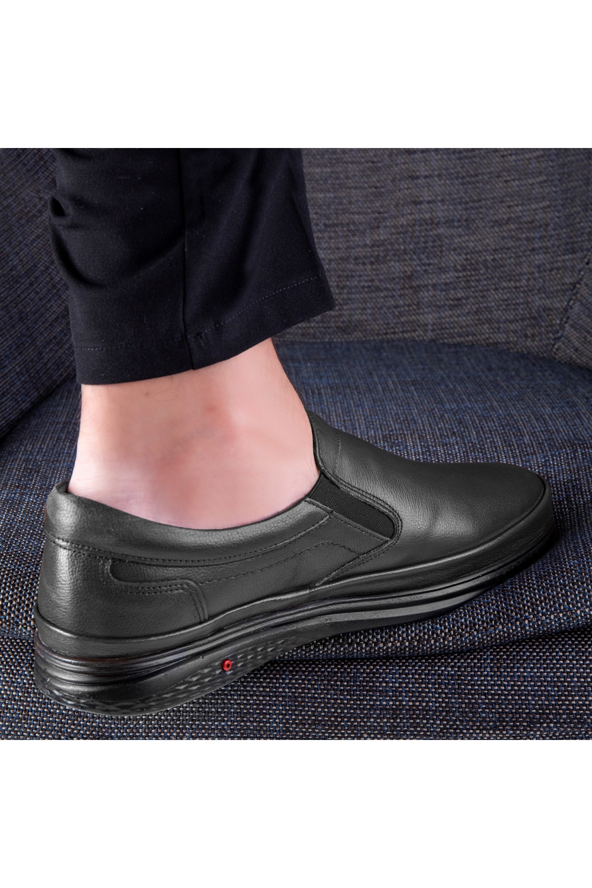 Murih Hakiki Deri Comfort Ortopedik Erkek Günlük Ayakkabı, Baba Ayakkabısı, Ortopedik Ayakkabı - Görsel 6