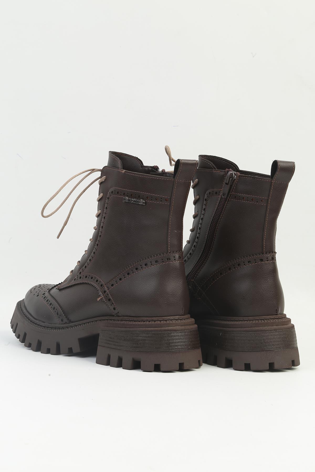 ® | PC-54084 - 3959 Kahve - Kadın Bot - Görsel 4