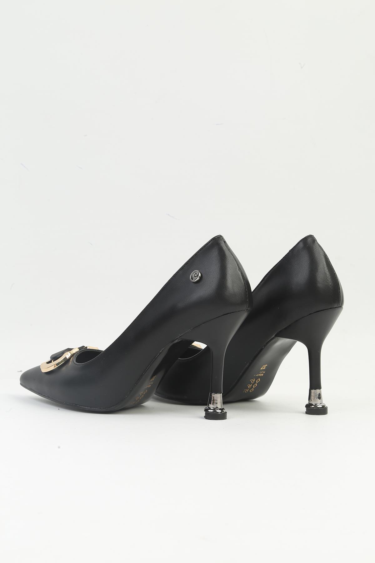® | PC-54021 - Siyah - Kadın Topuklu Ayakkabı - Görsel 4
