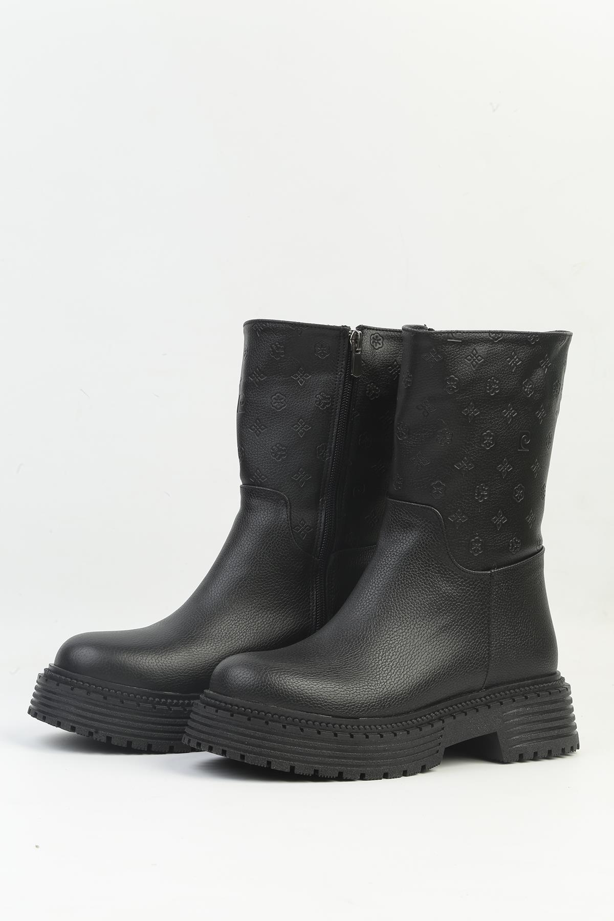 ® | PC-54136 - 3076 Siyah - Kadın Bot - Görsel 3