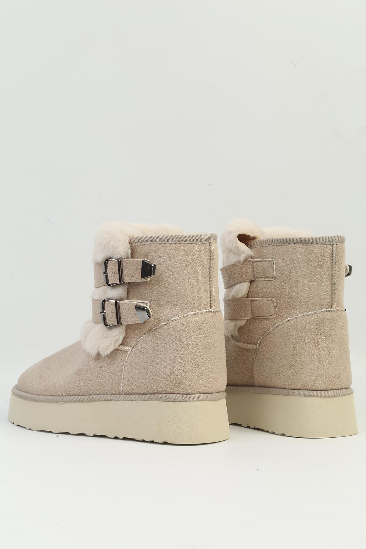 ® | PC-52707 - Bej - Kadın Bot - Görsel 4