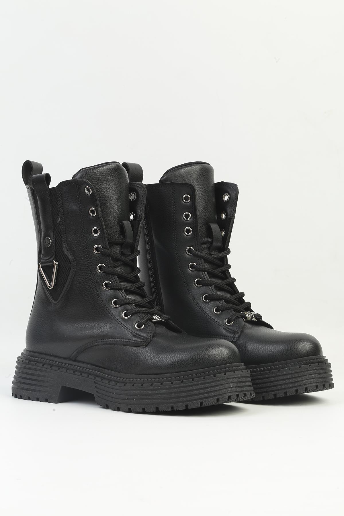 ® | PC-52417-3076 Siyah - Kadın Bot - Görsel 3