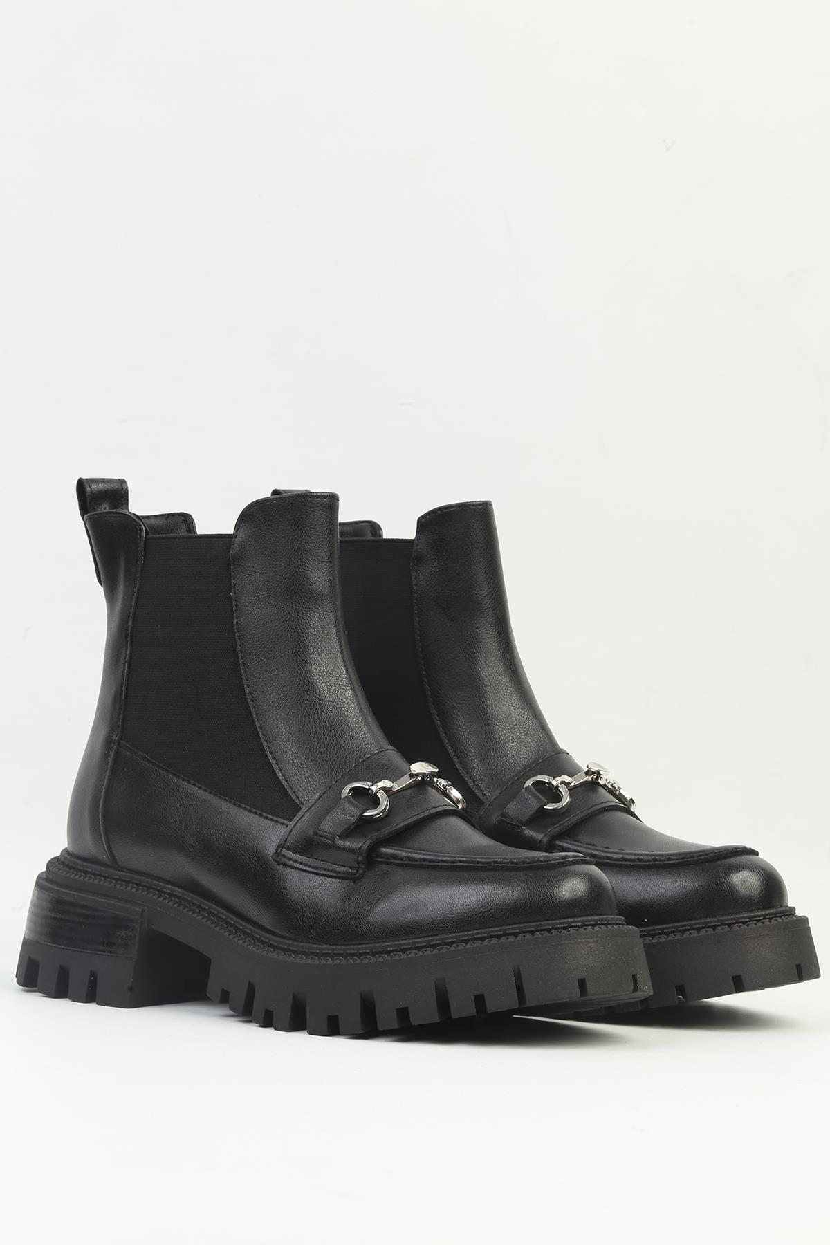 ® | PC-54085 - 3959 Siyah - Kadın Bot - Görsel 3