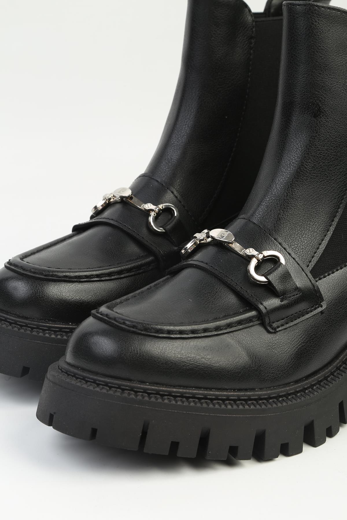 ® | PC-54085 - 3959 Siyah - Kadın Bot - Görsel 5