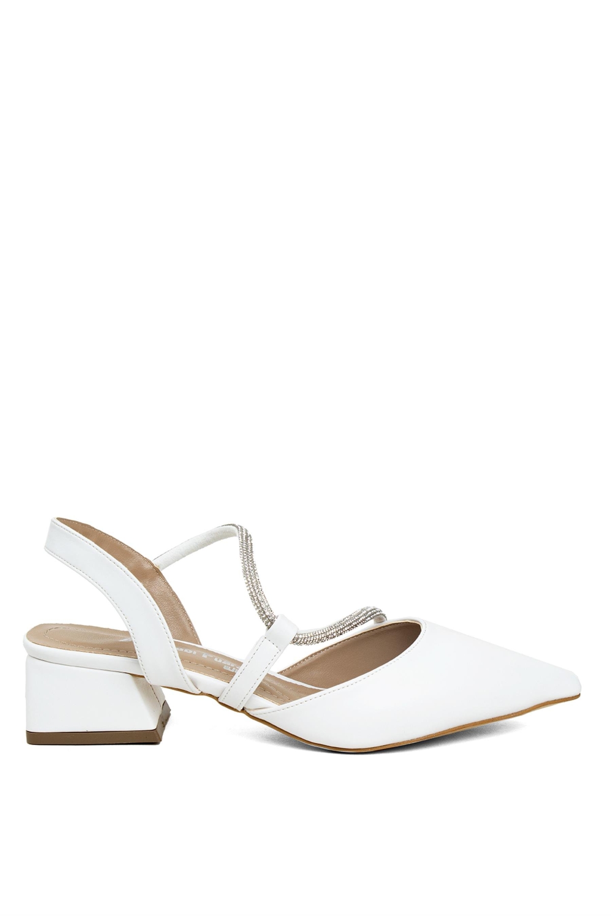 Elit Mst555C Kadın Topuklu Ayakkabı Beyaz - Görsel 2
