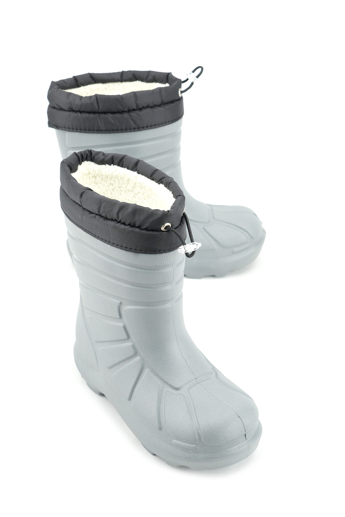 Gezer Gezer Gri Erkek Çocuk Kışlık Eva Boğazdan Lastikli Sessiz Taban Kar Bot Çizme | Flo Gri - 2. görsel