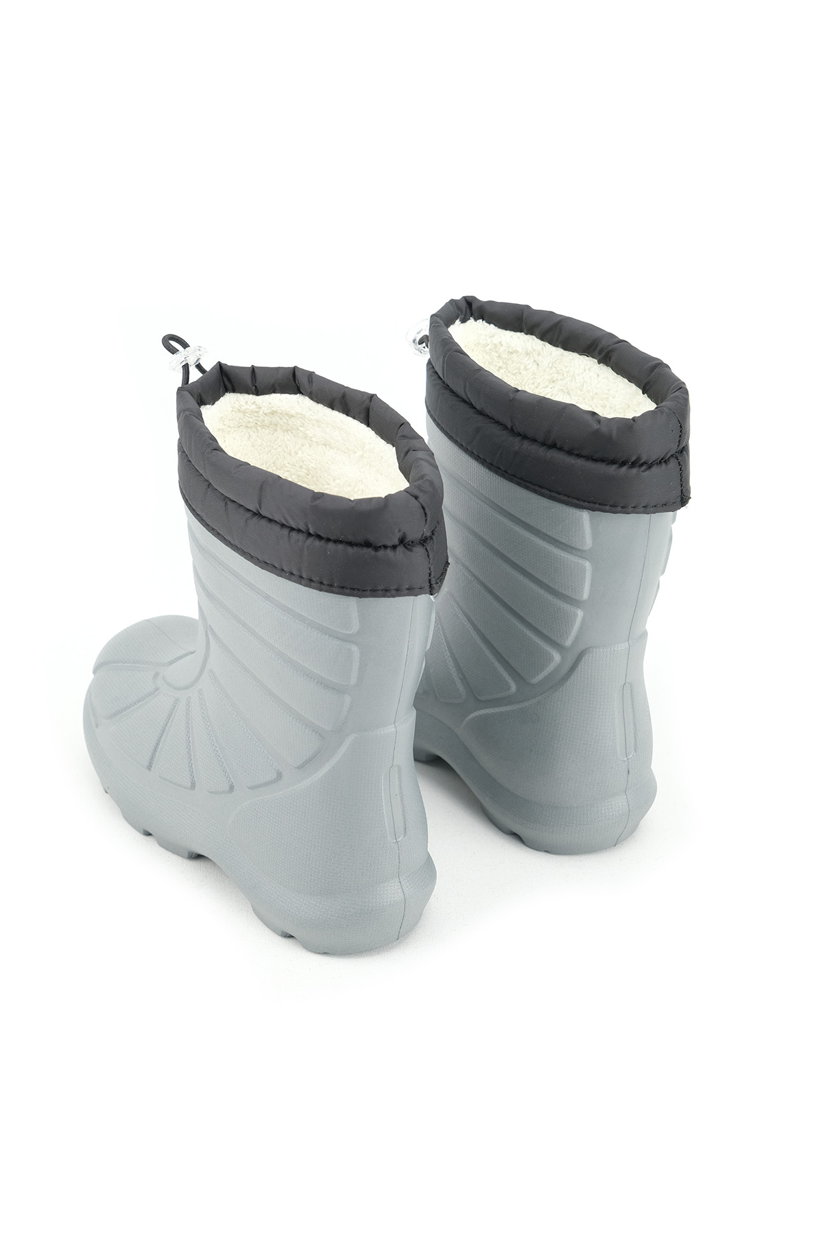 Gezer Gezer Gri Erkek Çocuk Kışlık Eva Boğazdan Lastikli Sessiz Taban Kar Bot Çizme | Flo Gri - 5. görsel