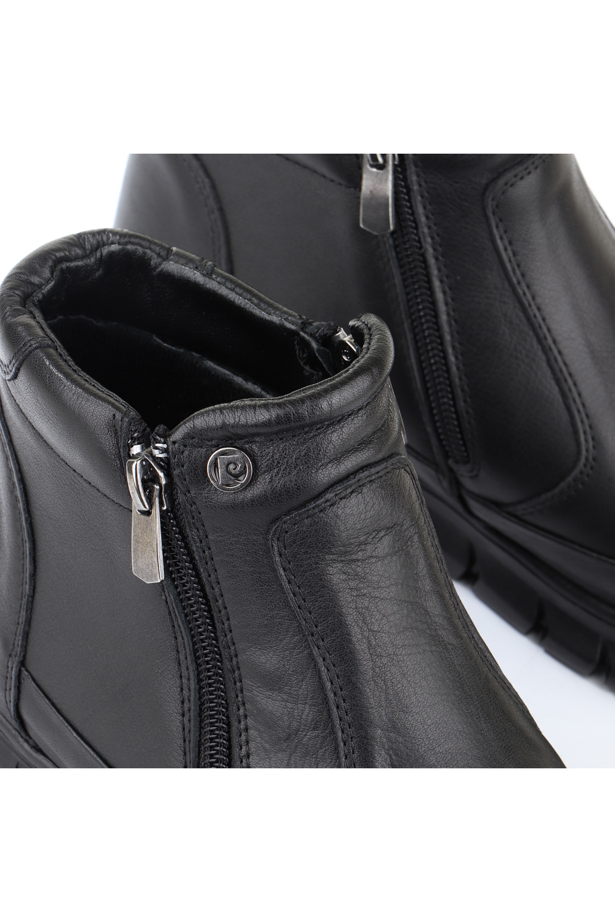 54337 Hakiki Deri Fermuarlı Kadın Bot - Görsel 8