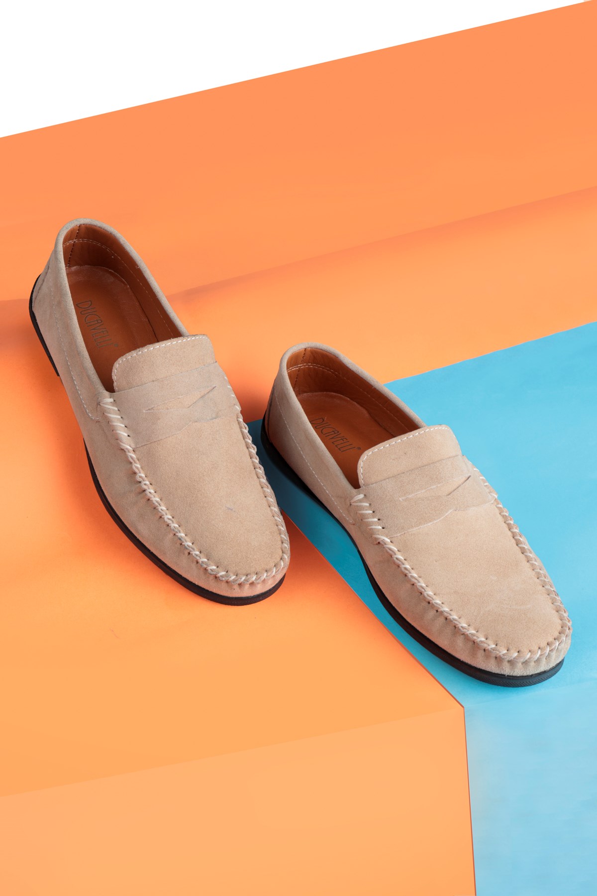 Ducavelli Naran Hakiki Deri Erkek Günlük Ayakkabı, Loafer Ayakkabı, Hafif Ayakkabı, Süet Ayakkabı - Görsel 5